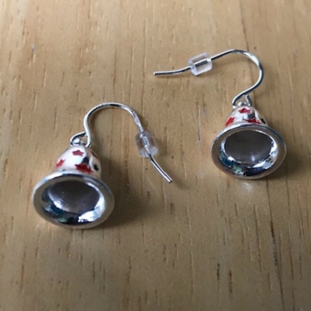 Christmas  Bells Earrings Dangle hooks New Holiday